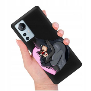 Etui Matowe Czarny do XIAOMI 12 LITE Modne Wzory