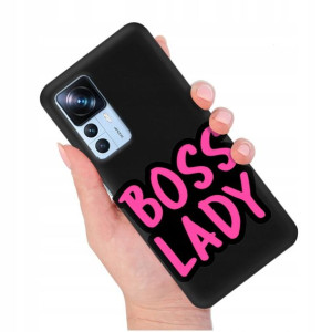 Etui Matowe Czarny do XIAOMI 12T Case Modne Wzory