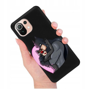 Etui Matowe Czarny do XIAOMI MI 11 LITE 4G Wzory
