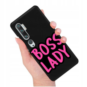 Etui Matowe Czarny do XIAOMI MI NOTE 10 Top Wzory