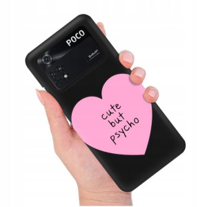 Etui Matowe Czarny do XIAOMI POCO M4 PRO 4G Wzory