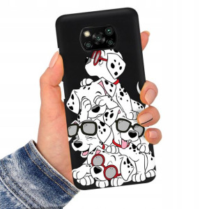 Etui Matowe CZARNY do XIAOMI POCO X3 PRO TOP Wzory