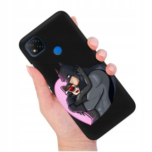 Etui Matowe Czarny do XIAOMI REDMI 9C Modne Wzory