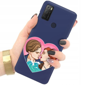 Etui Matowe GRANAT do ALCATEL 3L 2021 Modne Wzory
