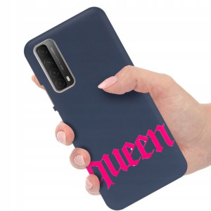Etui Matowe Granat do HUAWEI P SMART 2021 Wzory