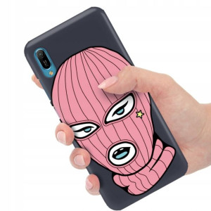Etui Matowe Granat do HUAWEI Y6 2019 Modne Wzory