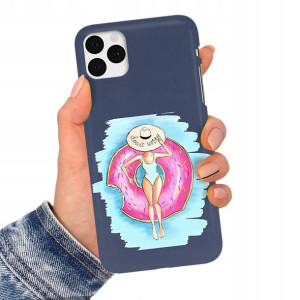 Etui Matowe Granat do IPHONE 11 PRO MAX Top Wzory