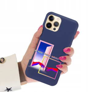 Etui Matowe Granat do IPHONE 12 PRO MAX Art Wzory