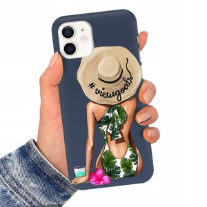 Etui Matowe Granat do IPHONE 12 Serialowe Wzory
