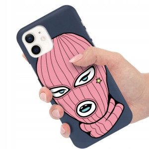 Etui Matowe Granat do IPHONE 12 PRO Modne Wzory