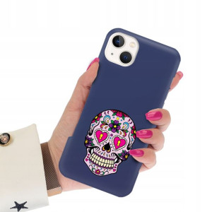 Etui Matowe Granat do IPHONE 14 PLUS Subtelne Wzor