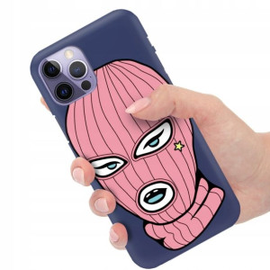 Etui Matowe Granat do IPHONE 14 PRO Modne Wzory