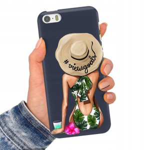 Etui Matowe Granat do IPHONE 5G Serialowe Wzory