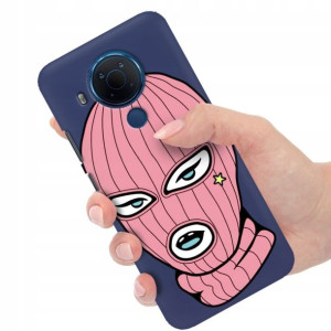 Etui Matowe Granat do NOKIA 5.4 Modne Top Wzory