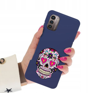 Etui Matowe Granat do NOKIA G21 4G Subtelne Wzory