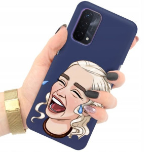 Etui Matowe GRANAT do OPPO A74 5G Modne Top Wzory