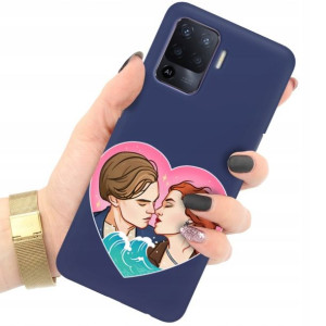 Etui Matowe GRANAT do OPPO RENO 5F Modne Top Wzory