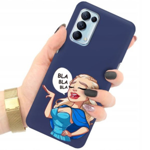Etui Matowe GRANAT do OPPO RENO 5K Modne Top Wzory