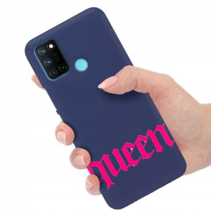 Etui Matowe Granat do REALME 7i RMX2193 Top Wzory
