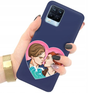 Etui Matowe GRANAT do REALME 8 Zabawne Top Wzory