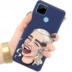 Etui Matowe GRANAT do REALME C21Y Modne Top Wzory