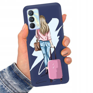 Etui Matowe Granat do REALME GT MASTER 5G Wzory
