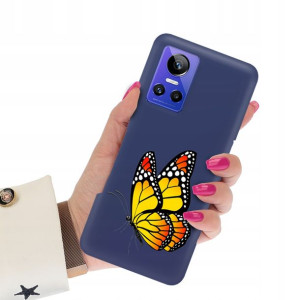 Etui Matowe Granat do REALME GT NEO 3 5G Top Wzory