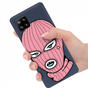 Etui Matowe Granat do SAMSUNG A42 5G Modne Wzory