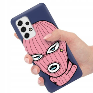 Etui Matowe Granat do SAMSUNG A53 5G Modne Wzory