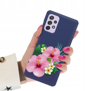 Etui Matowe Granat do SAMSUNG A72 Wiosna Top Wzory