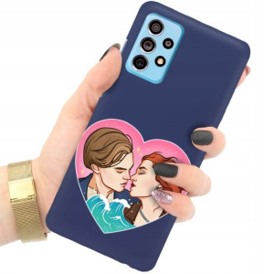 Etui Matowe GRANAT do SAMSUNG A73 5G Modne Wzory