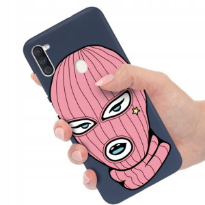 Etui Matowe Granat do SAMSUNG M11 Modne Top Wzory