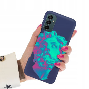 Etui Matowe Granat do SAMSUNG M13 4G Art Top Wzory