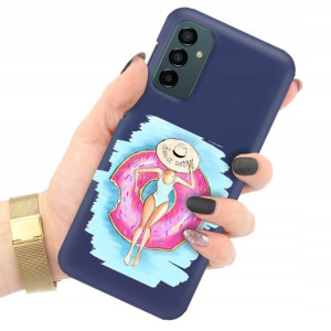 Etui Matowe Granat do SAMSUNG M13 4G Modne Wzory
