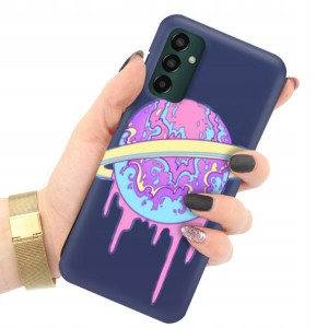 Etui Matowe Granat do SAMSUNG M13 4G Sztuka Wzory