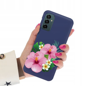 Etui Matowe Granat do SAMSUNG M13 4G Wiosna Wzory