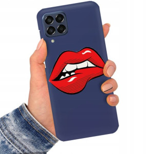 Etui Matowe Granat do SAMSUNG M53 5G Modne Wzory