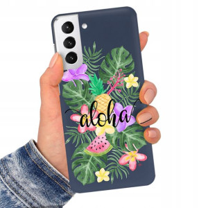 Etui Matowe Granat do SAMSUNG S21 PLUS 5G Wzory