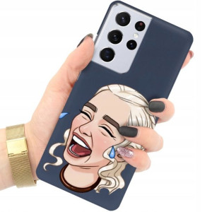 Etui Matowe GRANAT do SAMSUNG S21 ULTRA 5G Wzory