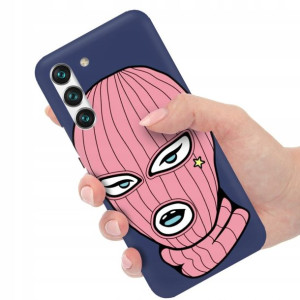 Etui Matowe Granat do SAMSUNG S22 Modne Top Wzory