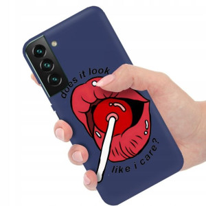 Etui Matowe Granat do SAMSUNG S22 PLUS Modne Wzory