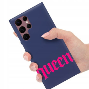 Etui Matowe Granat do SAMSUNG S22 ULTRA Top Wzory