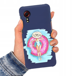 Etui Matowe Granat do SAMSUNG XCOVER 5 Top Wzory
