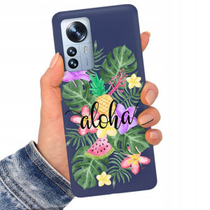 Etui Matowe Granat do XIAOMI 12 PRO 5G Top Wzory