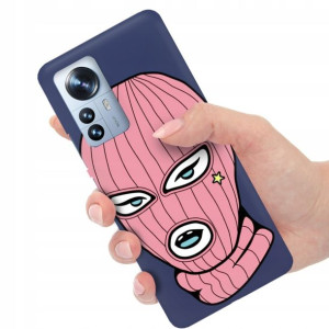 Etui Matowe Granat do XIAOMI 12 PRO Modne Wzory