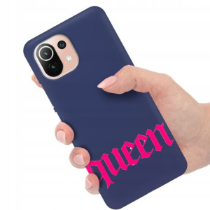 Etui Matowe Granat do XIAOMI MI 11 LITE 5G Wzory