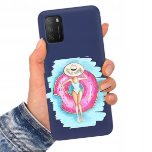Etui Matowe Granat do XIAOMI POCO M3 Serial Wzory