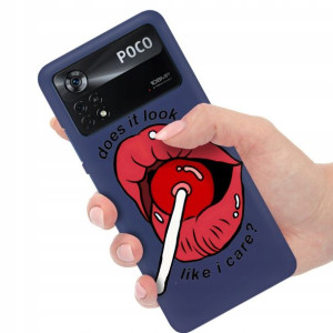 Etui Matowe Granat do XIAOMI POCO X4 PRO 5G Wzory