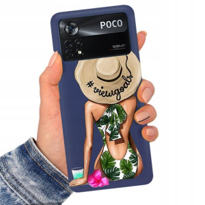 Etui Matowe Granat do XIAOMI POCO X4 PRO 5G Wzory