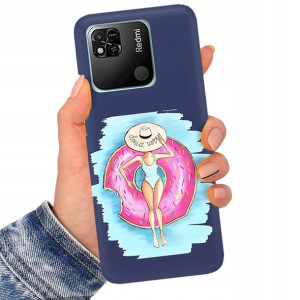 Etui Matowe Granat do XIAOMI REDMI 10A Top Wzory